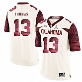 Oklahoma Sooners 13 Ahmad Thomas White 47 Game Winning Streak College Football Jersey Dzhi,baseball caps,new era cap wholesale,wholesale hats